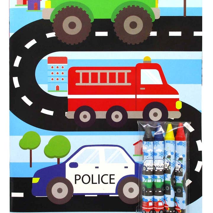 Tiny Mills - Wholesale Coloring & Activity Book - Kids & Baby - Transportation Vehicles Train and Construction Coloring Book6