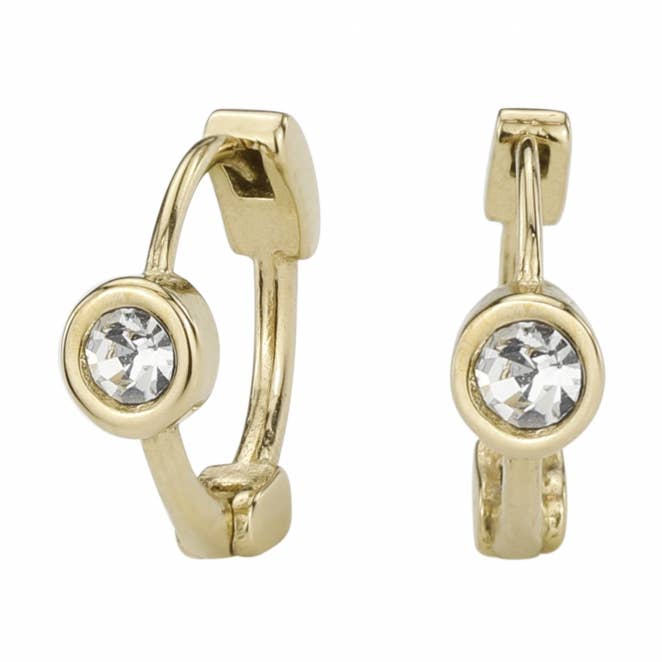 Brincos de Argola Traveller - Aço inoxidável - Banhado a ouro - C por atacado de Hollander Jewels B.V.