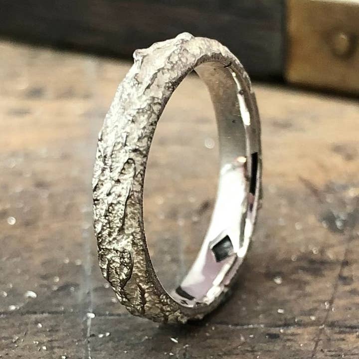 Thin Silver Mountain Ring for wholesale by WoodenGold