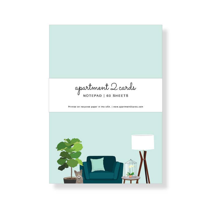 Mid Century Modern 4.75x6.5" Anteckningsblock för wholesale av Apartment 2 Cards