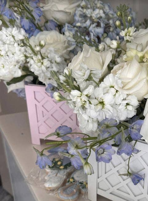 The Enchanted Home - Wholesale Planter Box - White Chippendale Planter1