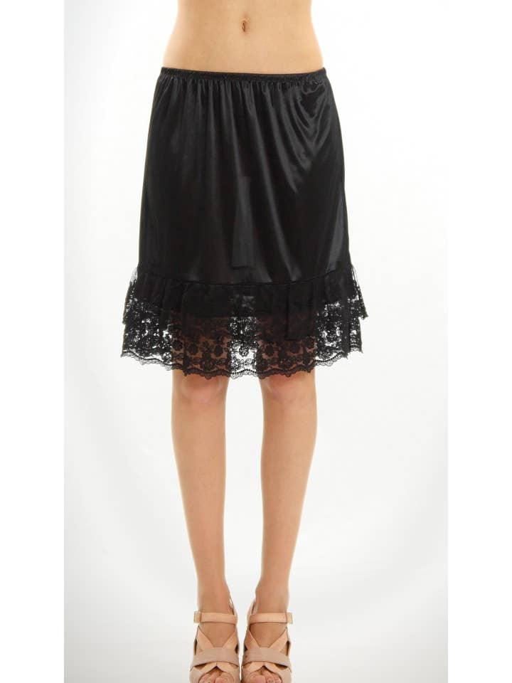 Shop Lev - Wholesale Skirt - Women's - Lace satin half slip skirt