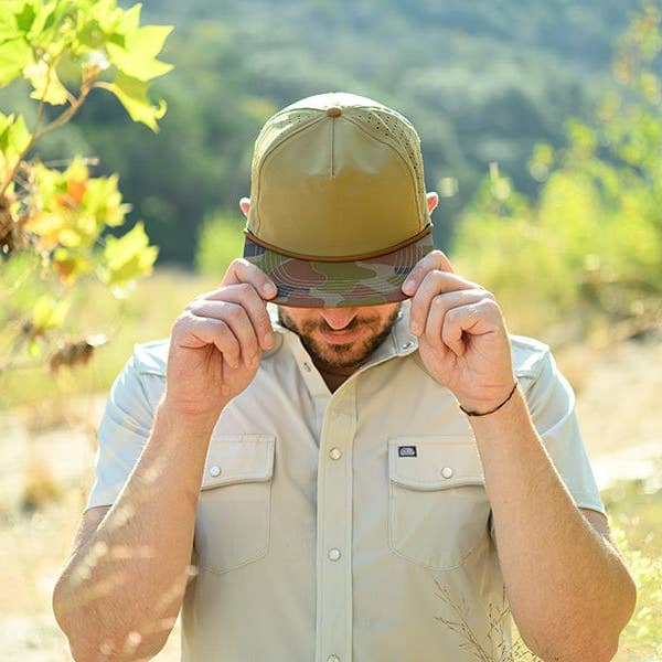 Wild Bills Blanks - Wholesale Flat Brim Cap - Unisex - RIVER | Old School Camo6