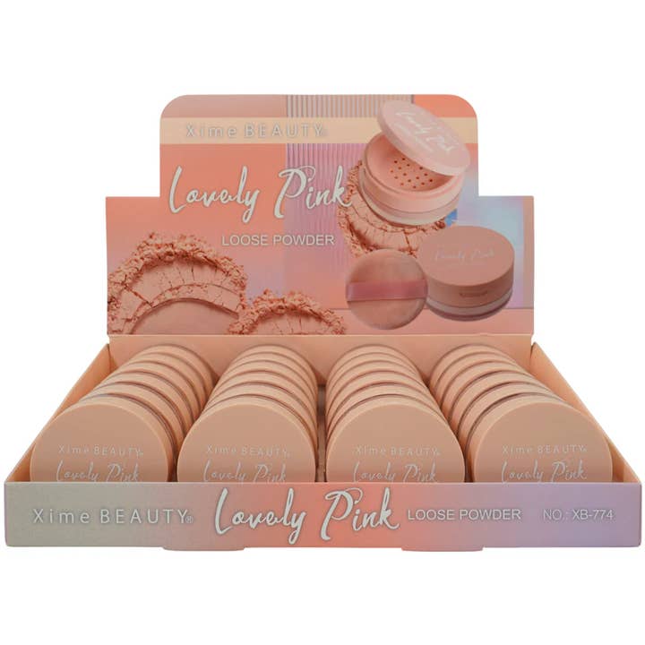 LOVELY PINK LOOSE POWDER (24 PCS) for wholesale by WHOLESALEBEAUTYLA