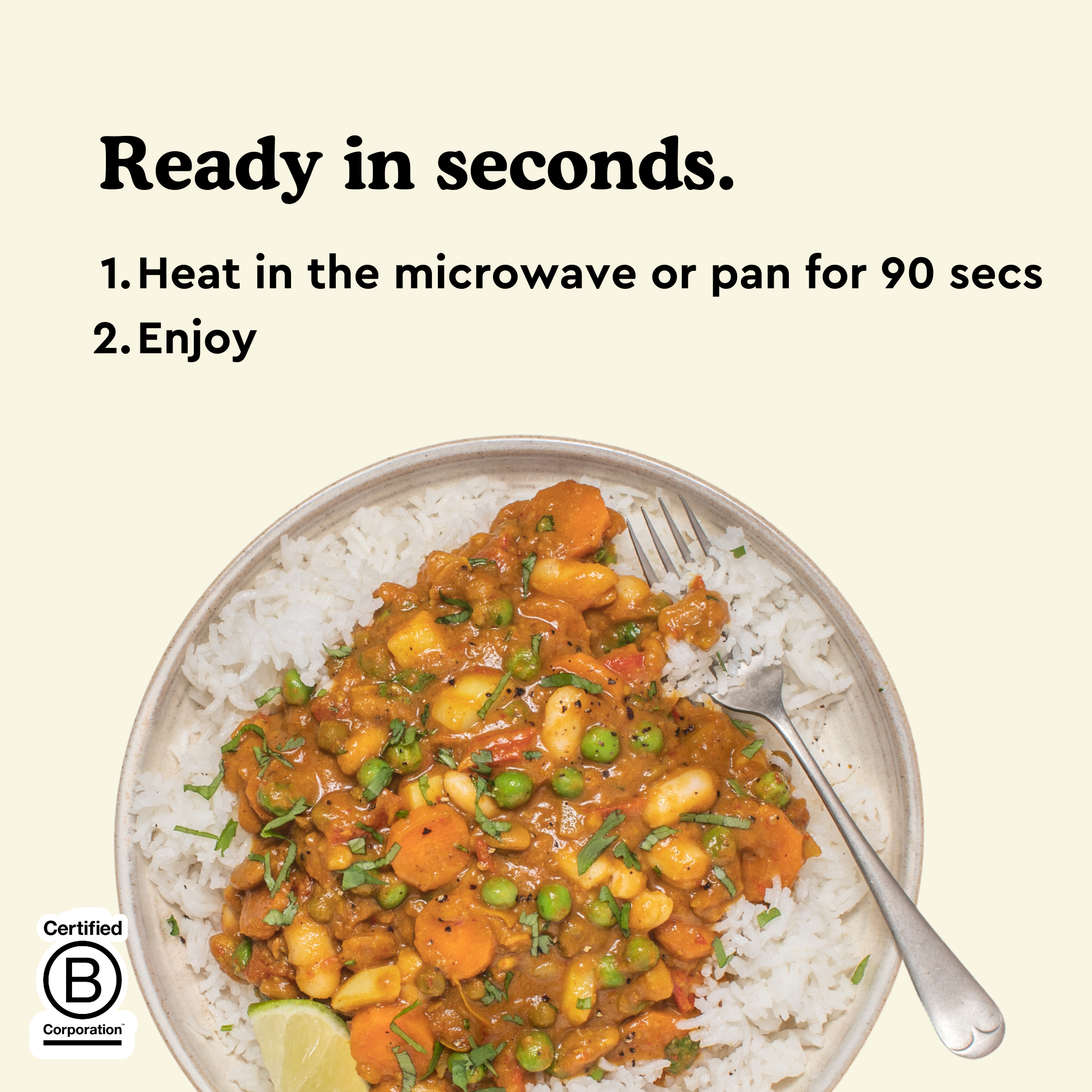 fiid - Vente Plats préparés à longue durée de conservation - Bol à curry Chip Shop - 275 g - Repas végétalien3