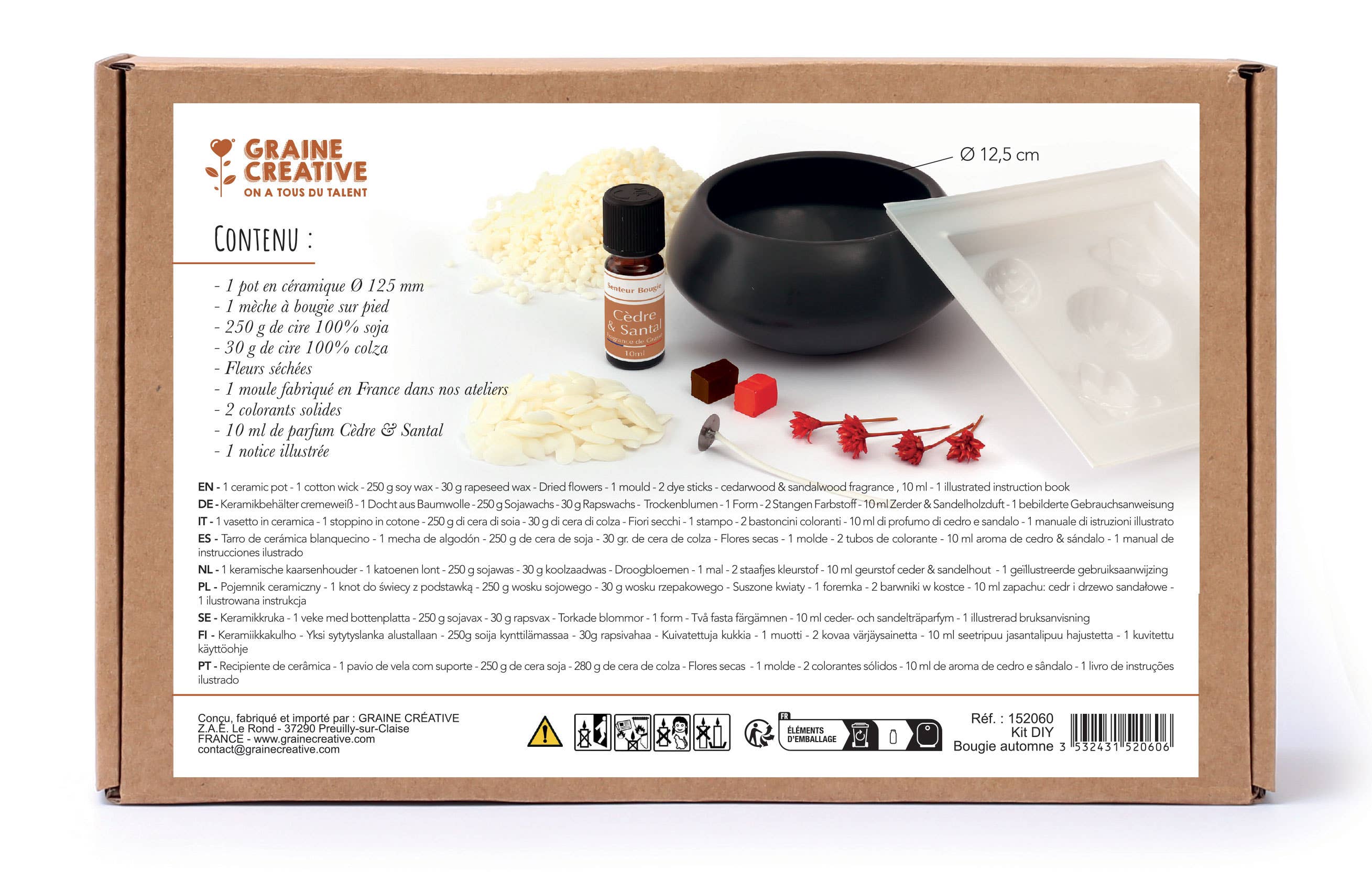 Graine Créative - Wholesale DIY Craft Kit - DIY AUTUMN CANDLE KIT5