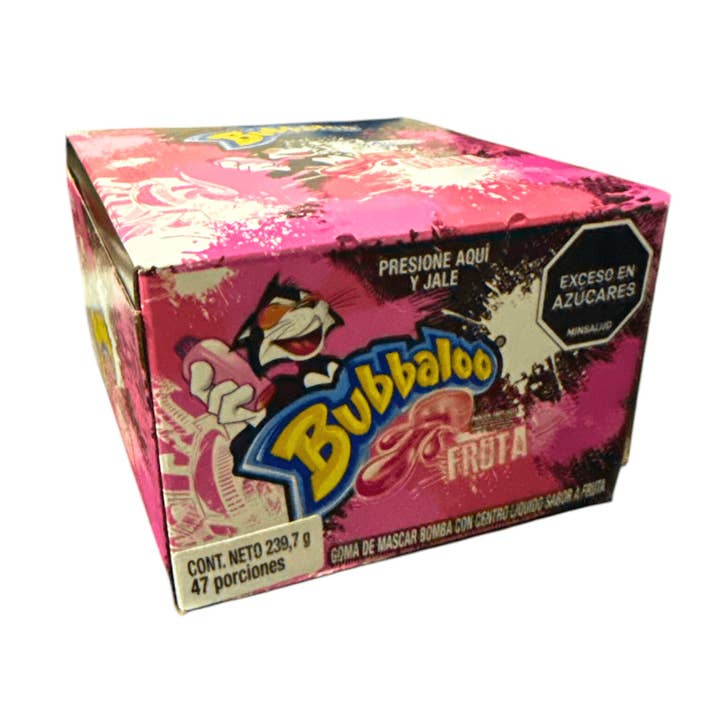 Bubbaloo Adams - 47 Pack - 239.7g (8.46 oz) - Assorted Fruit-Flavored Bubble Gum with Juicy Filling for wholesale by JETa Imports
