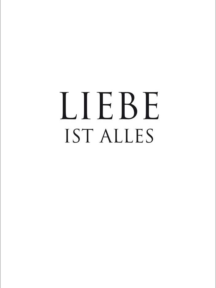 Stampa artistica A3 «Love is Everything...» per la vendita all'ingrosso da parte di WUNDERWORT by Angela Gwinner