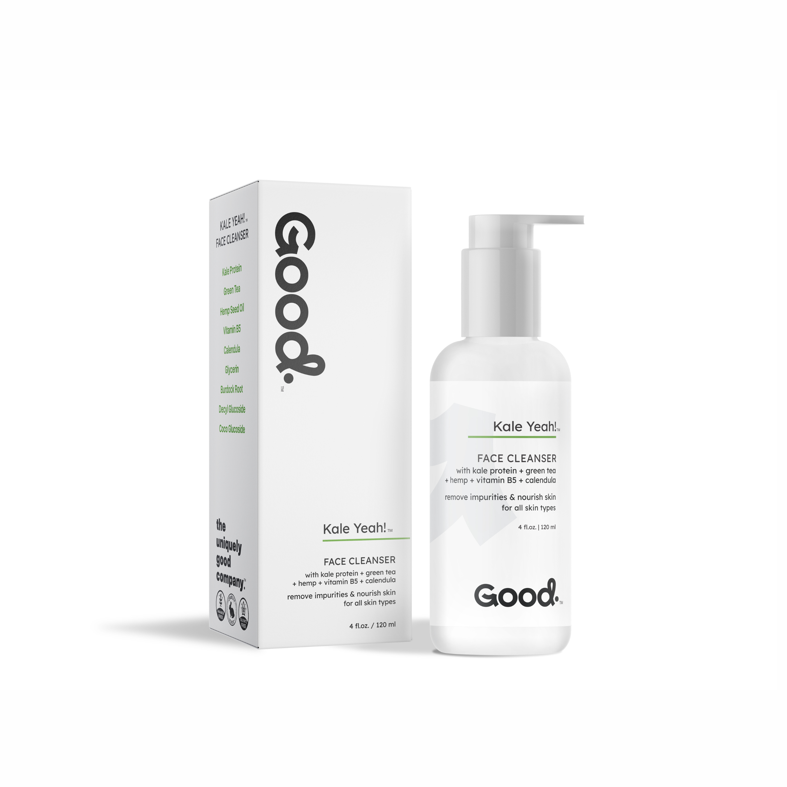 Good Organics - Wholesale Facial Cleanser - Kale Yeah! Green Tea with Hemp Face Cleanser10