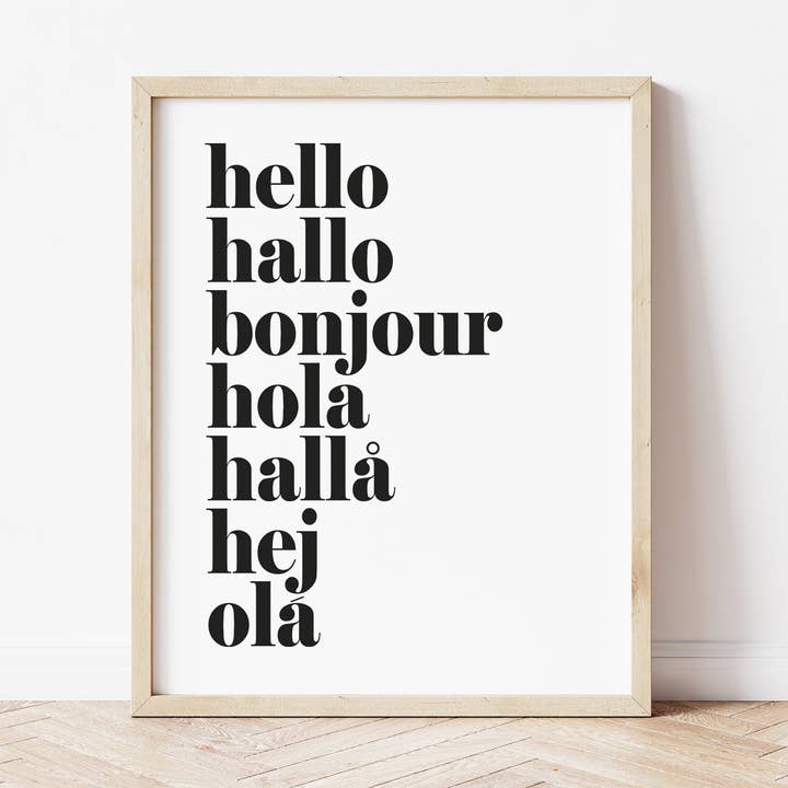 hello hallo Imprimir por atacado de The Little Jones