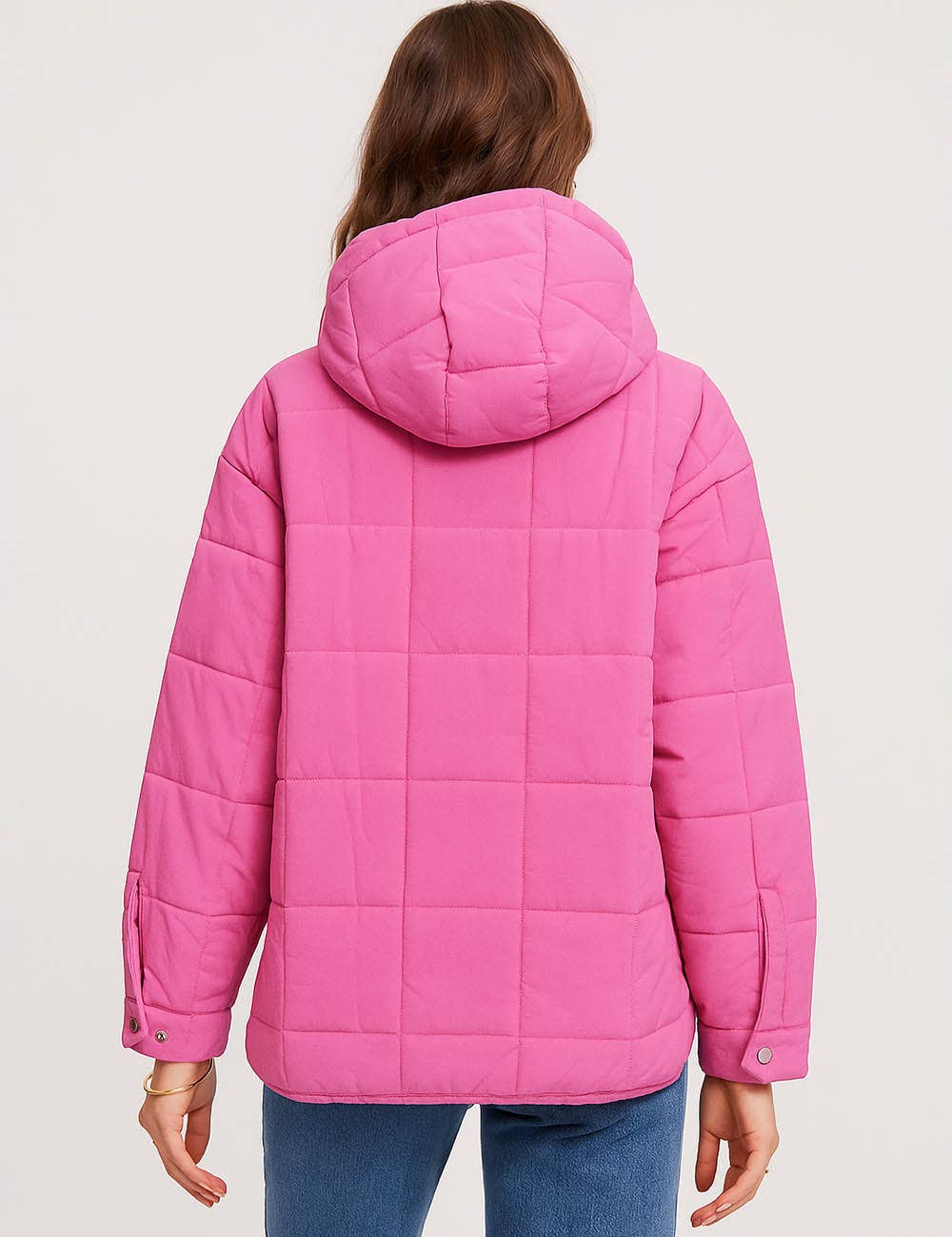 Sweetkama – wholesale Puffer jacket – Women’s – Ladies Button Pullover Hooded Padded Puff Jacket SKT475534