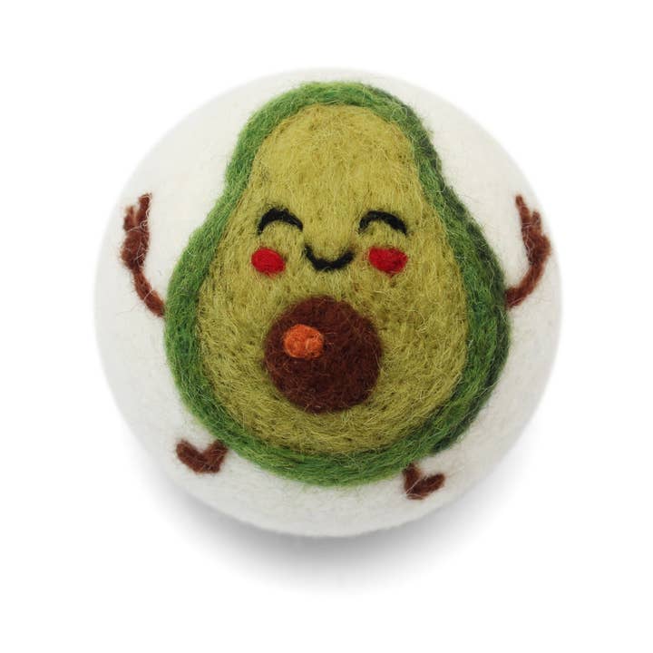 Ethical Global - Wholesale Dryer Balls - Avocado, Flamingo, Hot Air Balloon, Pickle Wool Dryer Balls