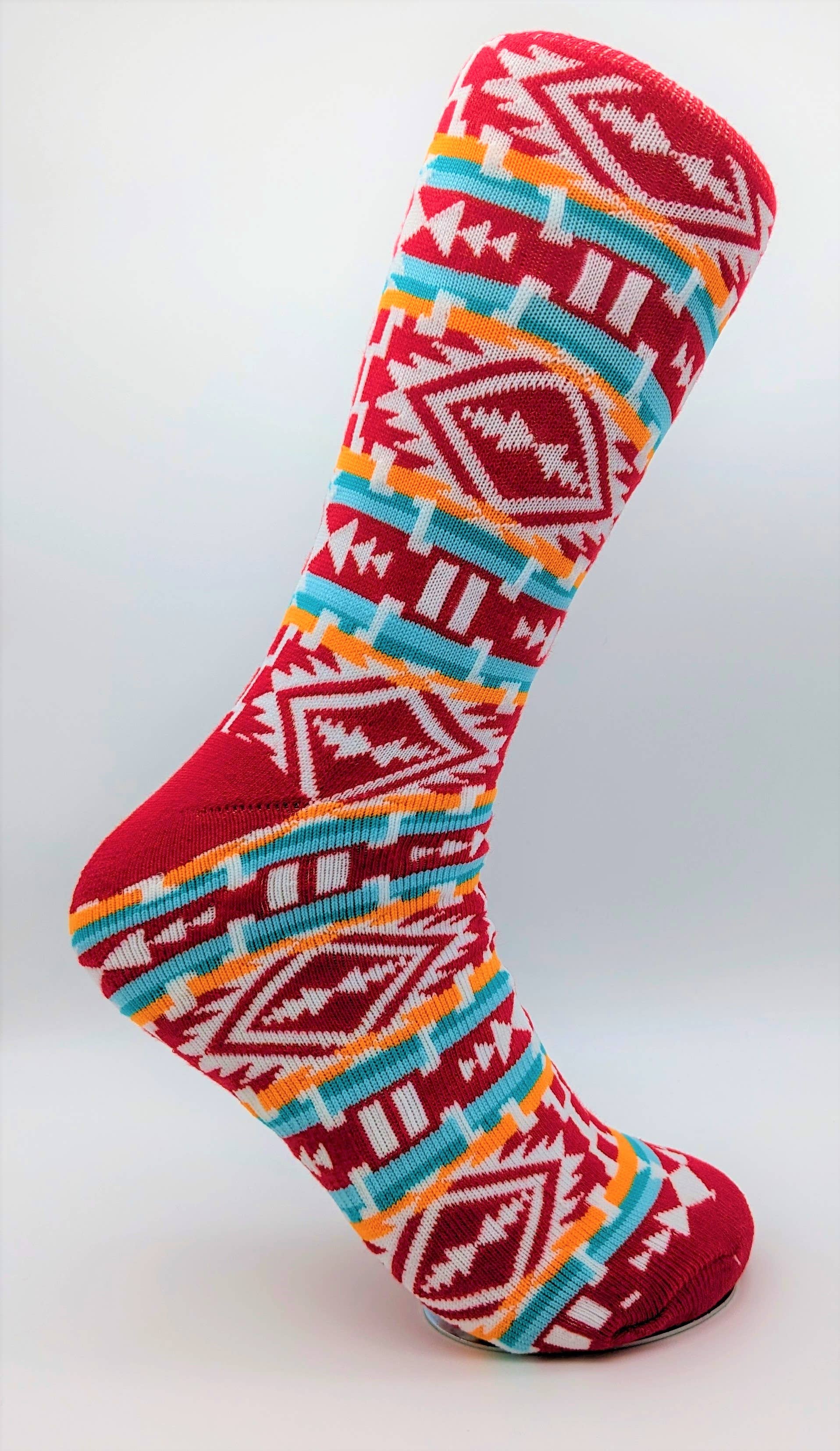 Flag Matrix Inc - Wholesale Socks - Unisex - Native Socks 9  - Sunset Tribal Design2