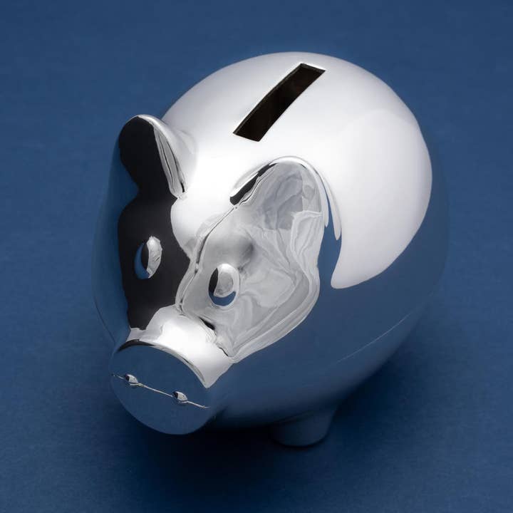 Gebrüder Reiner GmbH & Co. KG - Wholesale Money/piggy bank – Child & baby - Silver-plated piggy bank1