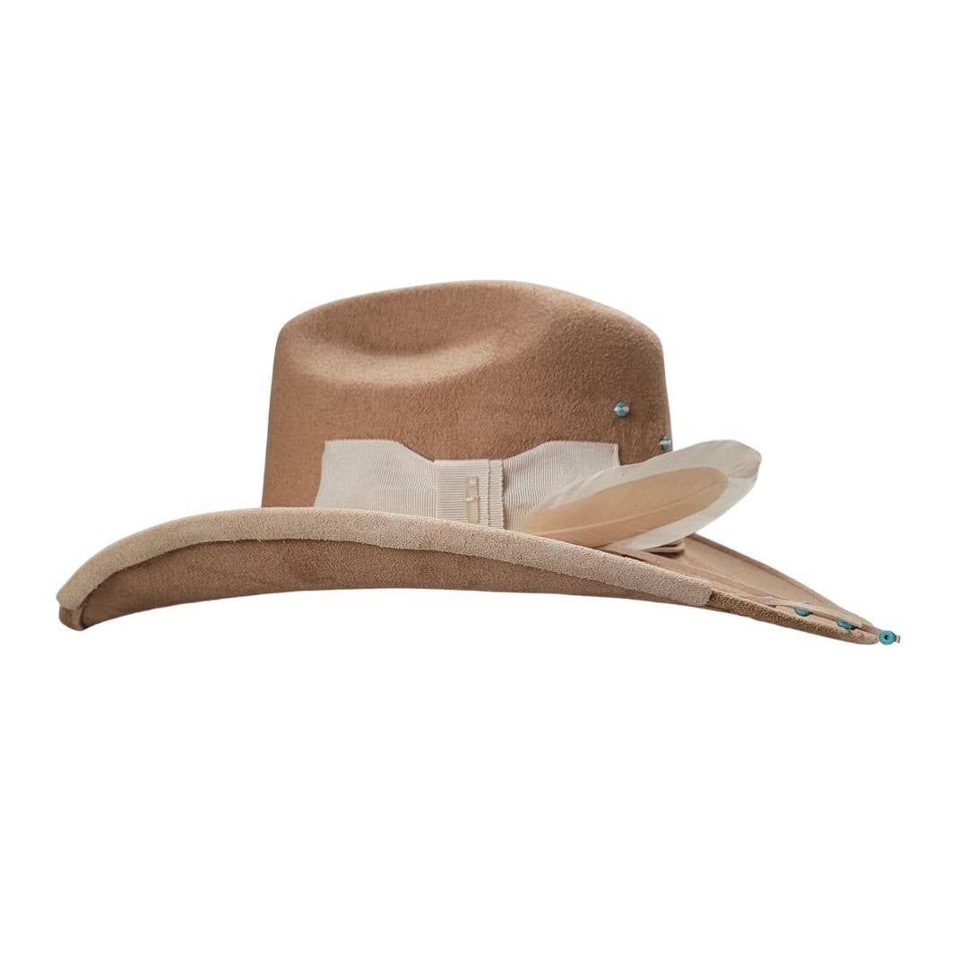 Camel Joey Cowboy Crown Hat for wholesale on Faire2