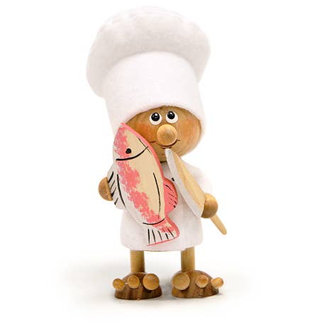 Christmas Tree Ornament, Chef with fish for wholesale by Nordic Dreams