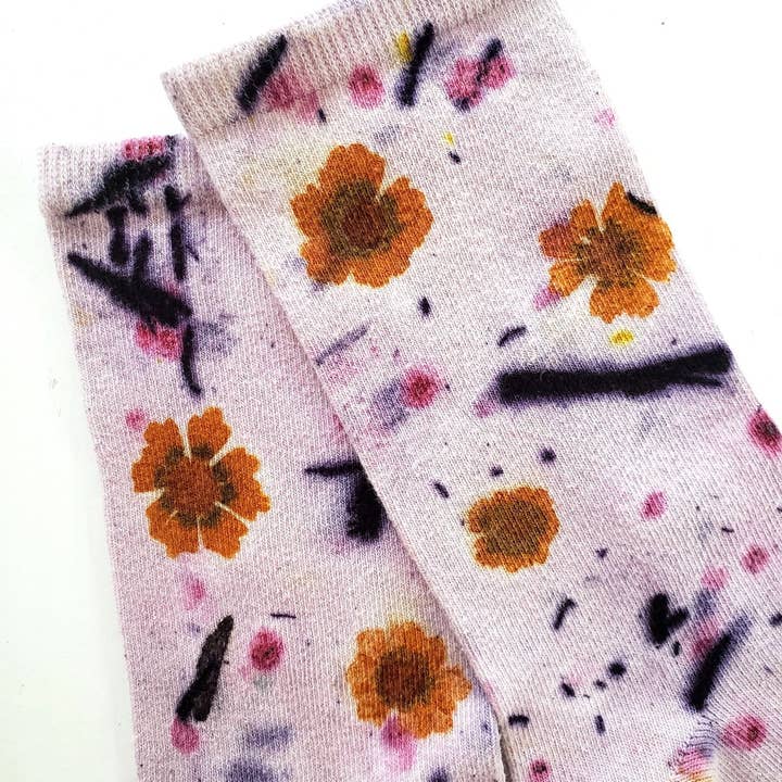 DYE KWEEN - Wholesale Socks - Women's - Flower Power Cotton Crew Sock14
