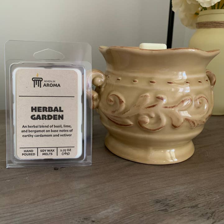 Cera di soia da sciogliere Herbal Garden per la vendita all'ingrosso da parte di When In Aroma Candle Company
