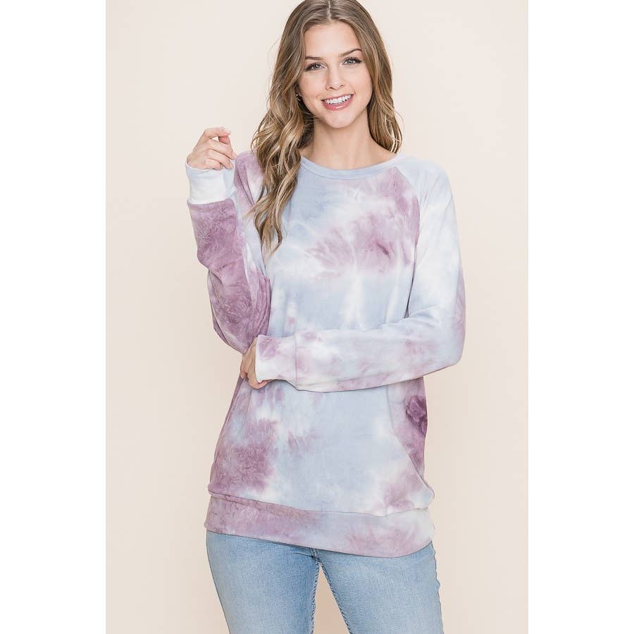Reborn J - Wholesale Sweatshirt - Women's - TIEDYE LONG SLEEVE TOP14