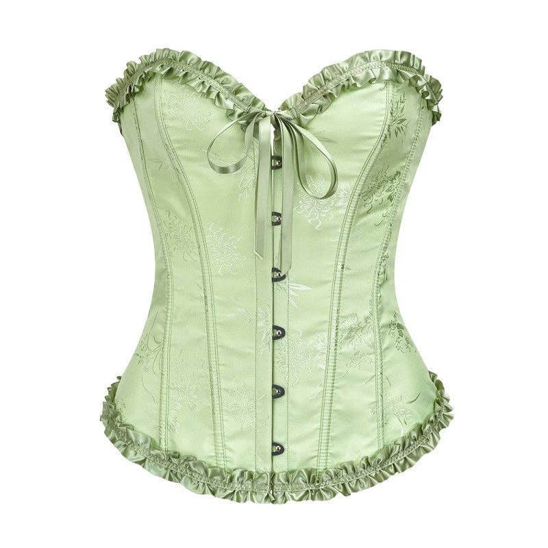FurDecoration - Wholesale Corset - Women's - Solid Color Lace Corset Waist Trainer2