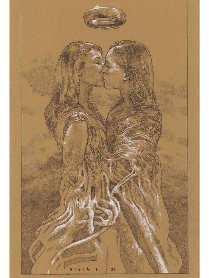 The Lovers Tarot Card Print for wholesale by Black Market