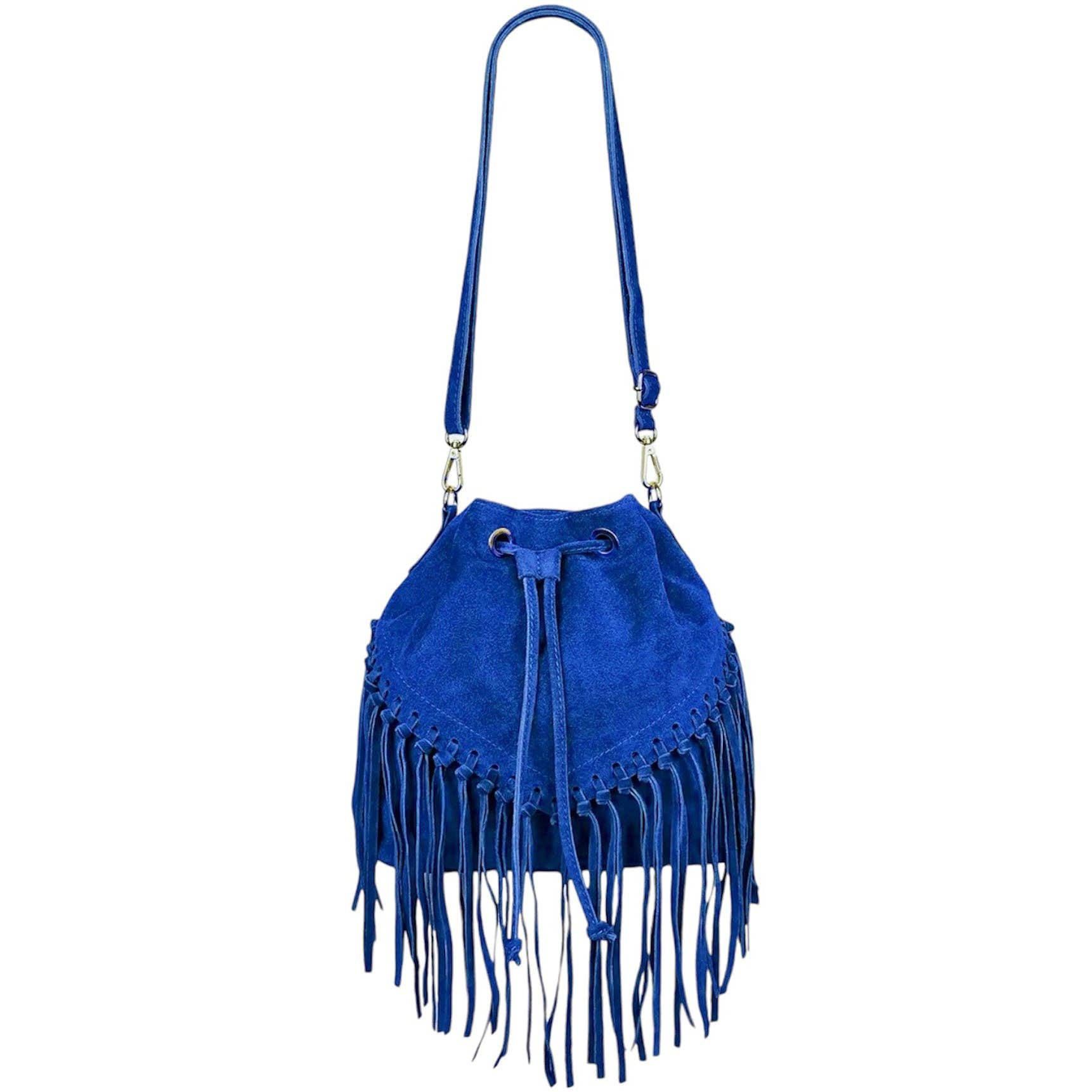 MODARNO - Vente Sac porté épaule – femme - Sac en daim Modarno à franges 26x13x26 cm18
