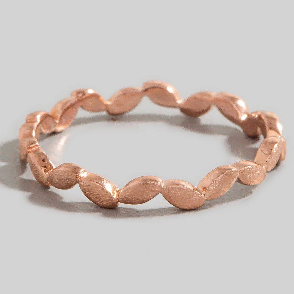 R Delicate Leaf Petal Minimalist Ring for wholesale on Faire1