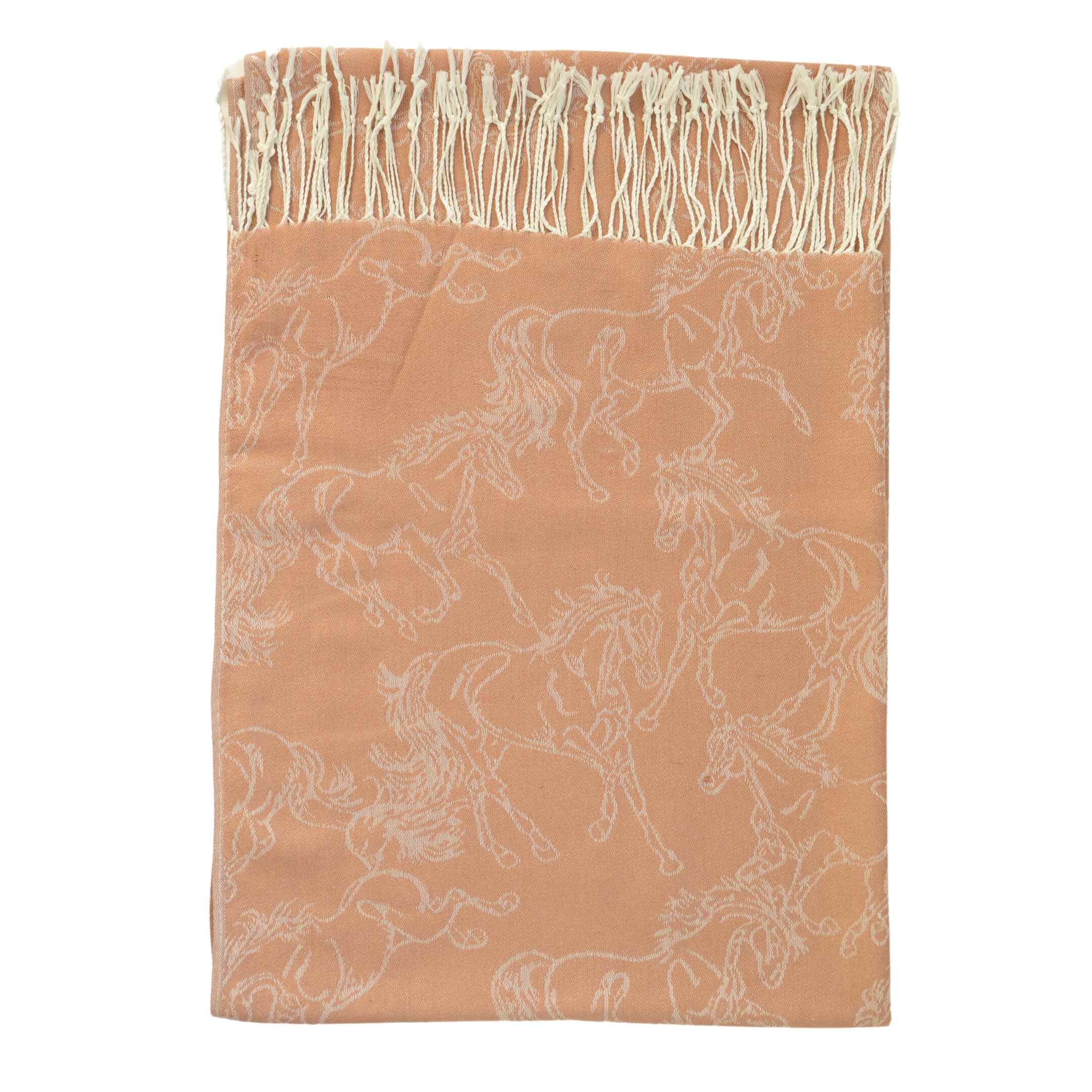 AWST Intl - Wholesale Scarf - Women's - AWST Int'l Lila Linear Horses Pashmina Scarf8