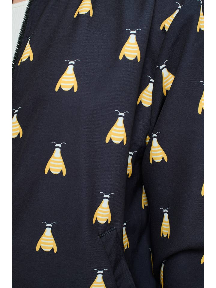 SM WARDROBE - Vendita all'ingrosso Bomber - Donna - GIUBBOTTO BOMBER BEE ALL OVER5