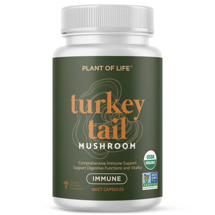 Gélules de champignon queue de dinde – Immunité, santé intestinale, antioxydant pour la vente par Plant of Life
