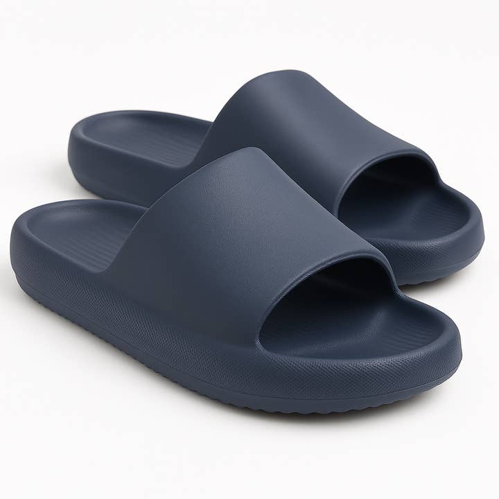 JOJ MAKLY Wholesale - Wholesale Slides - Men's - 24‑Pair Wholesale Men’s EVA Pillow Walk Slides –US 7-1219
