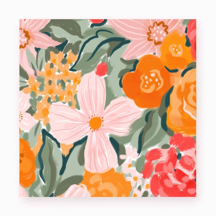 Dekorativ tændstikæske - Varmmalede blomster til boligindretning for engroshandel hos Frankie & Claude