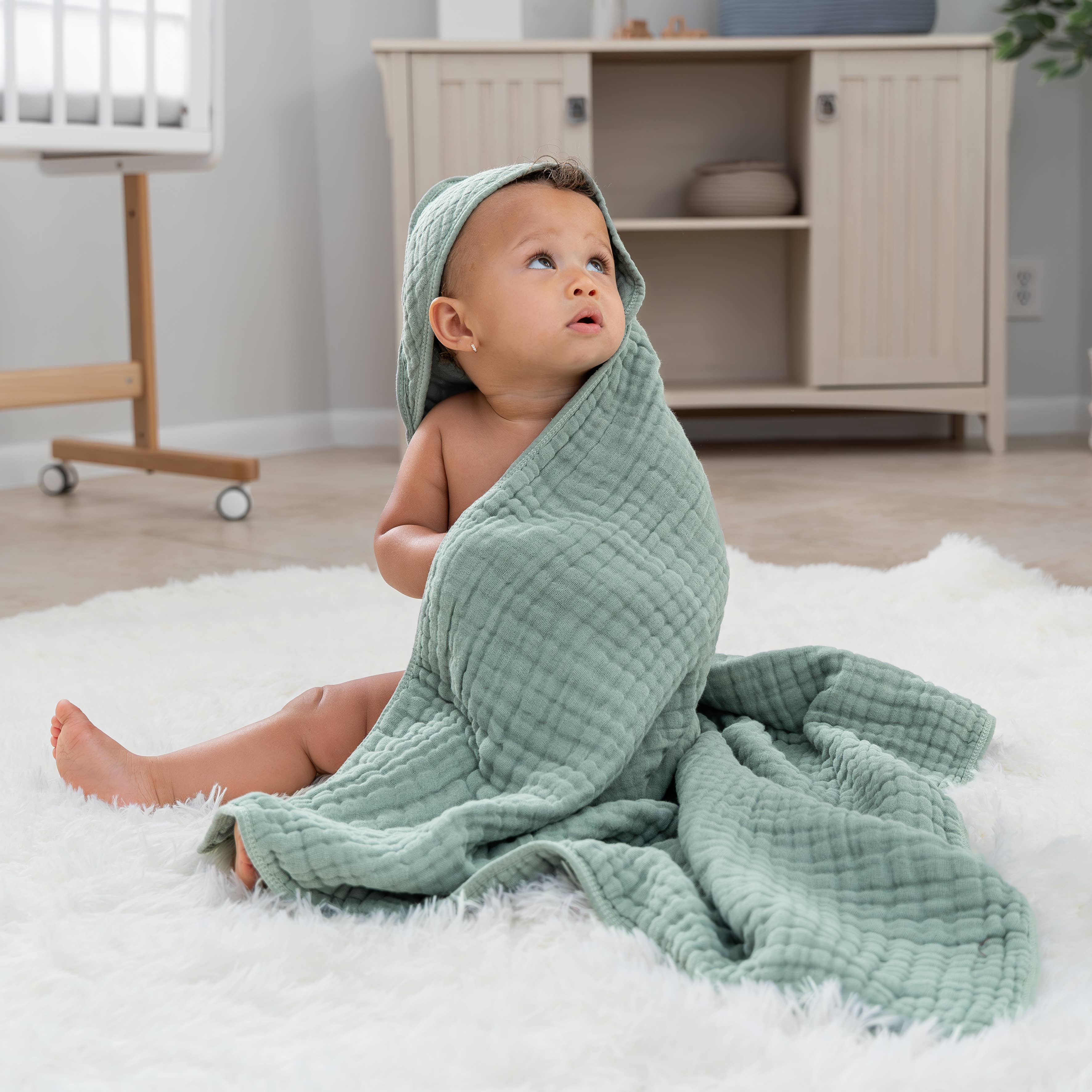 Comfy Cubs - Wholesale Hooded Towel - Kids & Baby - Baby Hooded 9 Layer Muslin Cotton Towel for Kids31
