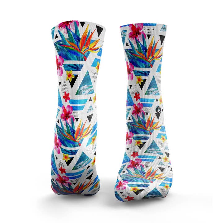 Tropical Geometric Unisex Socks for wholesale by HEXXEE