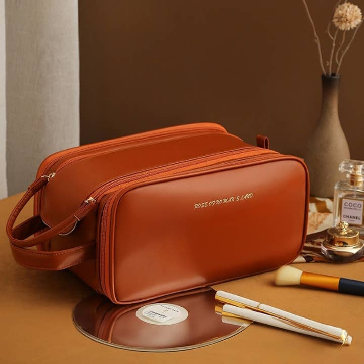 Sensibling Corp. - Wholesale Makeup/Cosmetic Bag - 3 Layer Portable Travel Makeup Pouch Bag2