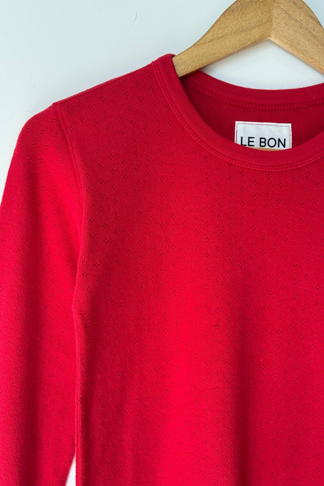 Le Bon Shoppe - Vendita all'ingrosso Maglietta - Donna - Maglietta Fondamentale Pointelle (2S-2M-1L)12