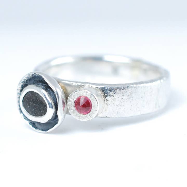 Silver ring "Poppy flower" for wholesale by Ami jewel