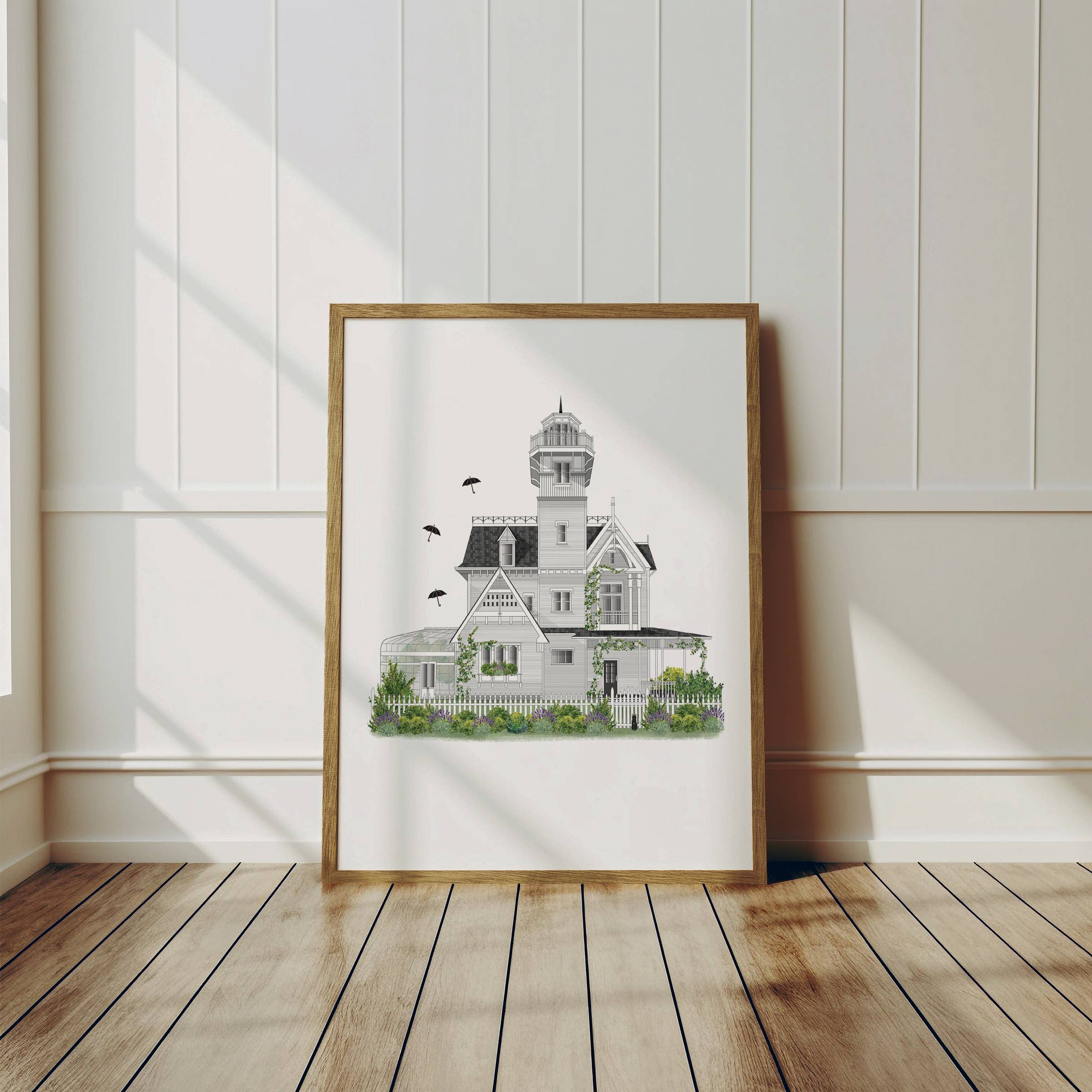 Fox Burrow Designs - Venta al por mayor Ilustración - Lámina artística inspirada en la ficción: La casa de Owen3