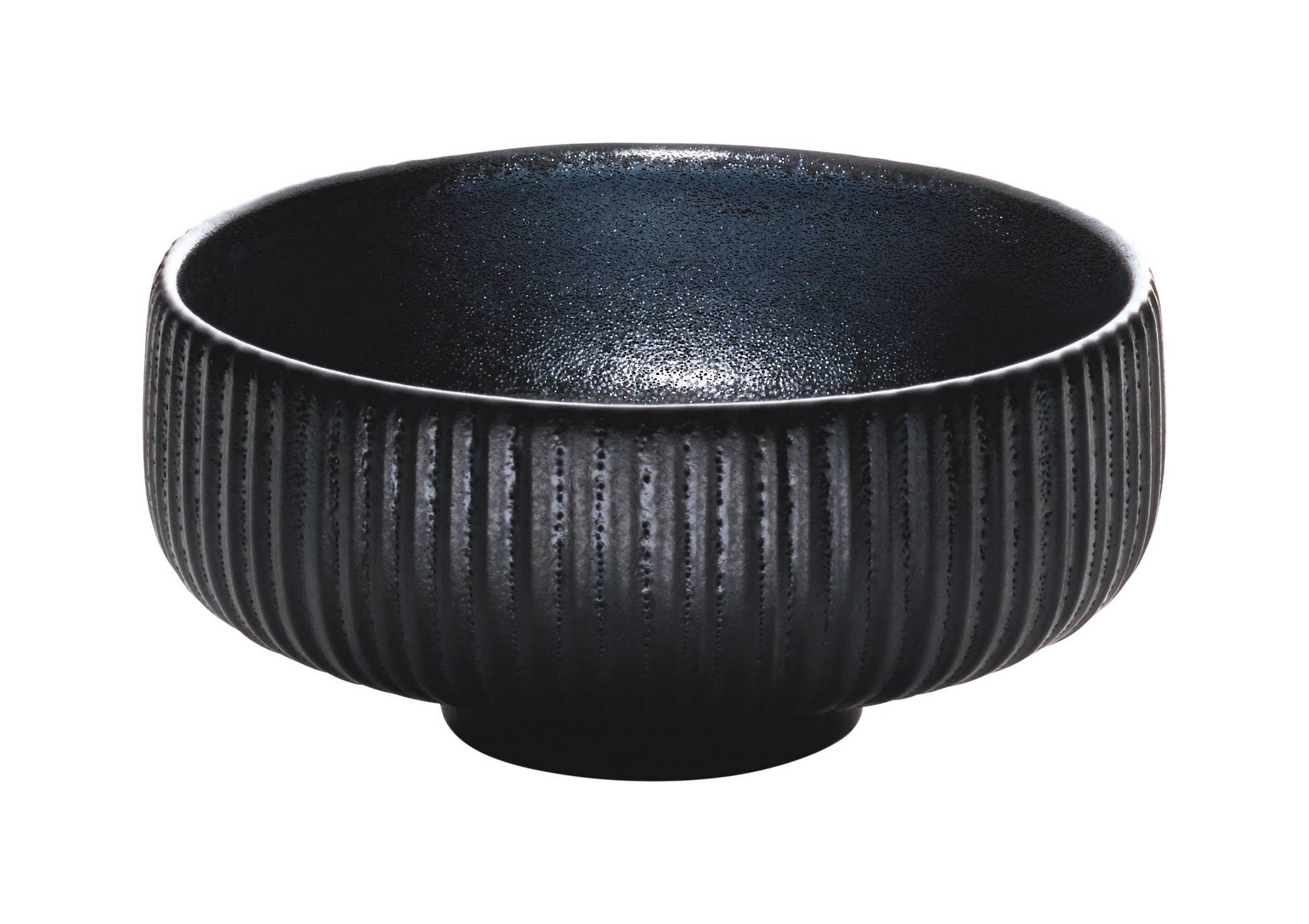 Bauscher Hepp - Wholesale Bowl - 21cm Black Round Relief Bowl - Nara Collection0
