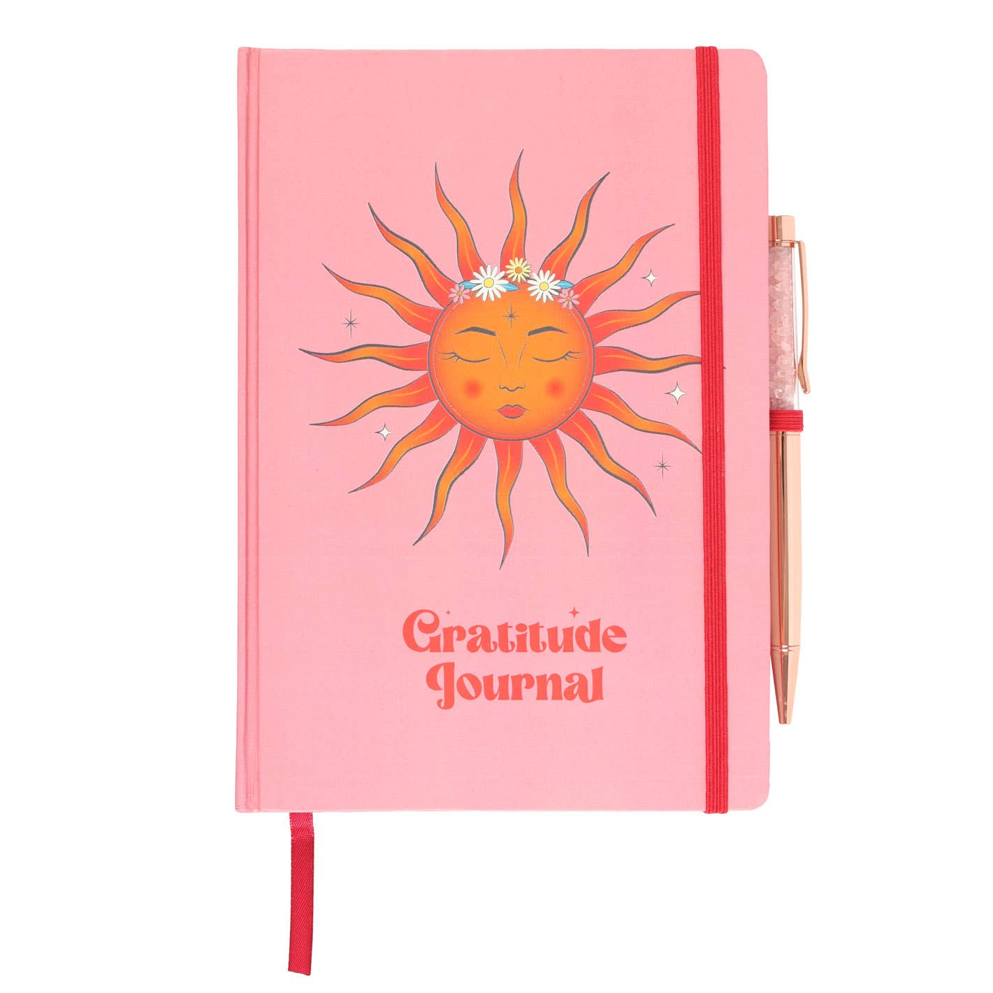 Something Different Wholesale - Wholesale Journal/Diary - The Sun Gratitude Journal with Rose Quartz Pen1