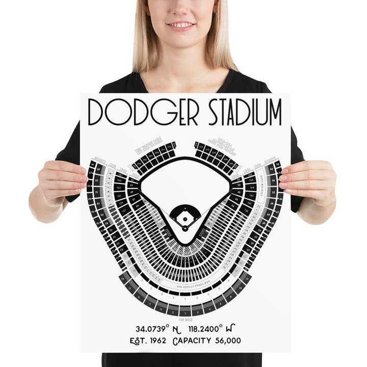 Stadium Prints by BTB - Wholesale Poster - Los Angeles Dodgers Dodger Stadium Poster Print4