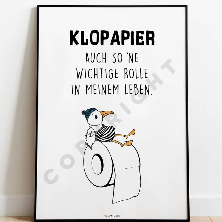 HEIMARTLIEBE® - Wholesale Art Print - PRINT - TOILET PAPER1