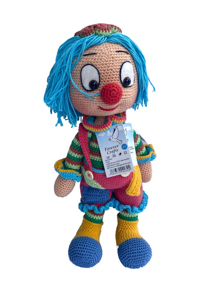 Glath-haired clown for wholesale by Forever Crafts