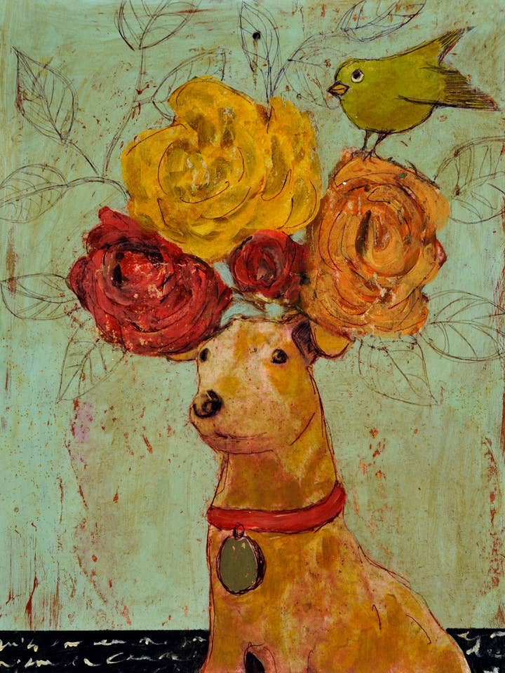 DOG ROSE TREE for wholesale by Erika Carter Fine Art