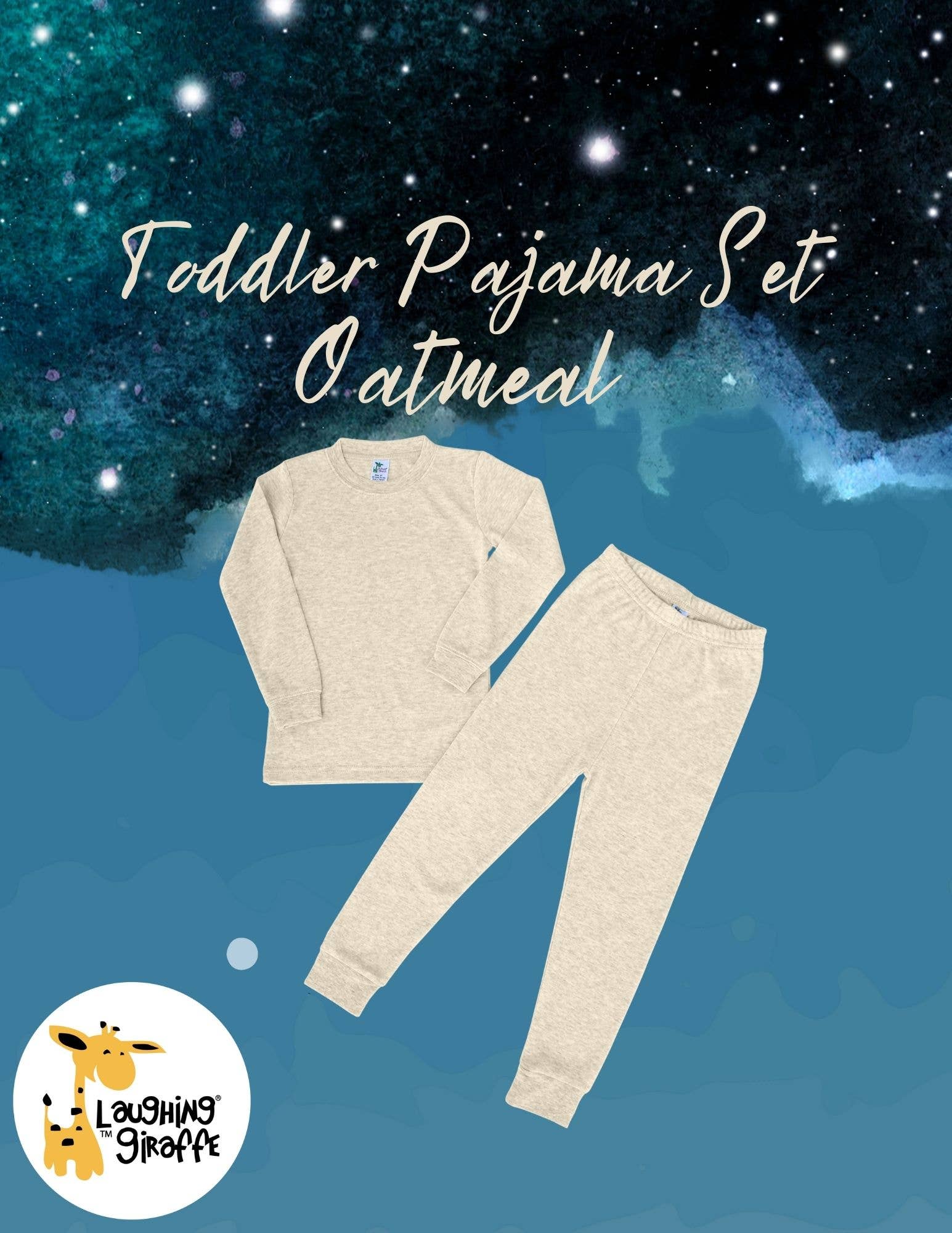 Laughing Giraffe - Venta al por mayor Conjunto de pijama - Niños - Conjunto de pijama para niños pequeños - Camiseta de manga larga y pantalón largo - Unisex para niños2