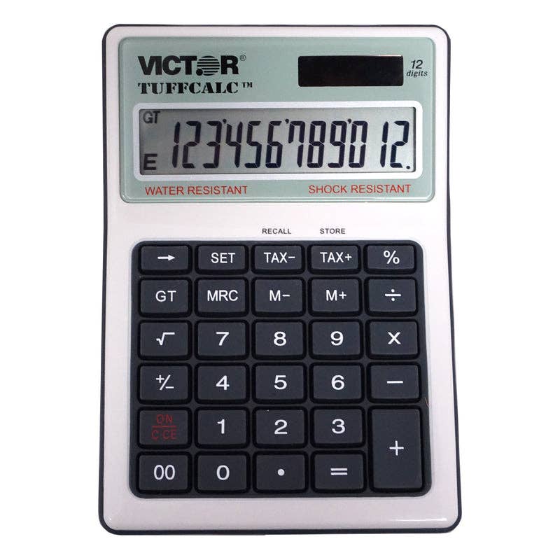 Everyday Supply Co - Wholesale Calculator - Victor Tuffcalc 12-Digit Solar Scientific Calculator0