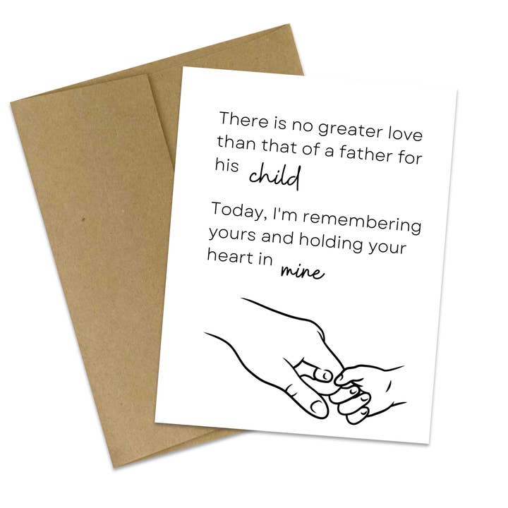 Father's Day Card | Bereaved Dad | Remembering You for wholesale by Butterflies + Halos