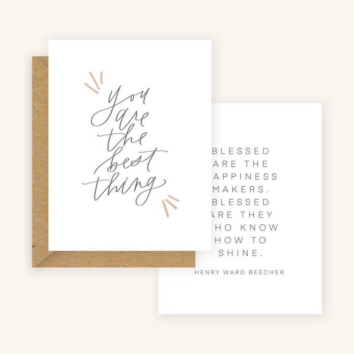 You Are The Best Thing + Happiness Makers for wholesale by Golden Beam Co.