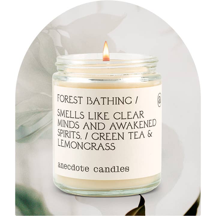 Anecdote Candles – Großhandel Kerze im Glas / gefüllte Kerze – Duftkerze zum Baden im Wald (Grüntee und Zitronengras)