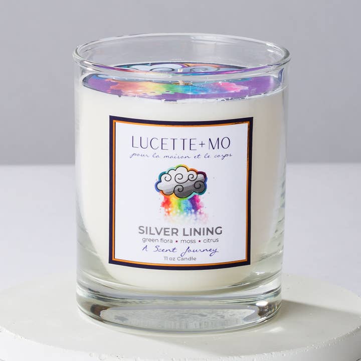 Vela de lujo Silver Lining 11 oz. para venta al por mayor de Lucette+Mo
